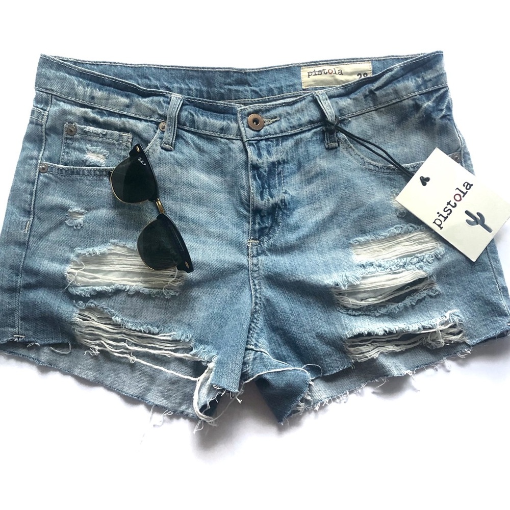 Pistola Jean  shorts distress  cutoffs